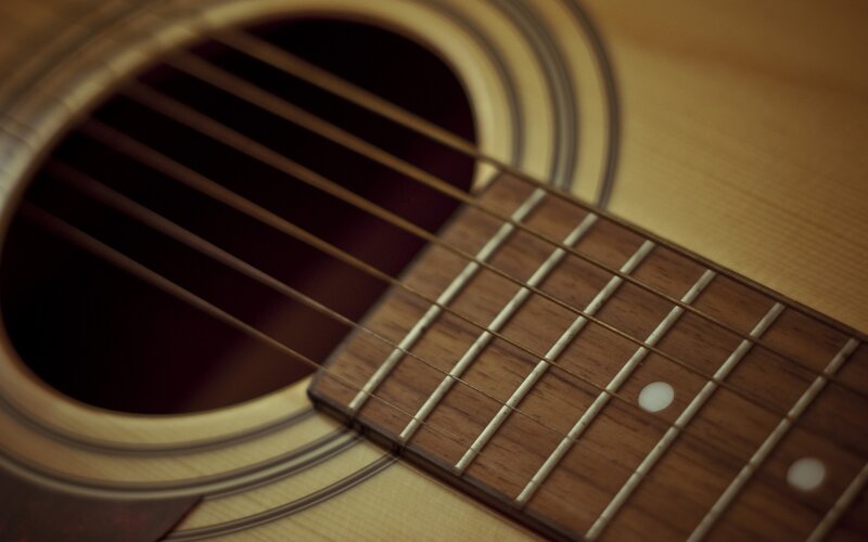 Acoustic Guitar Fretboard