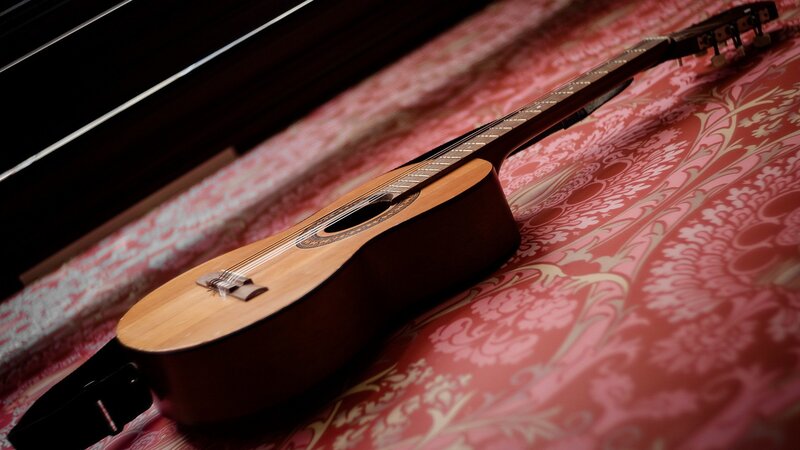 Acoustic Guitar on Fabric