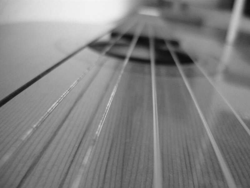 Acoustic Guitar Strings — Black, Calm