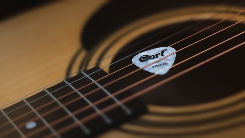 Acoustic Guitar with Pick