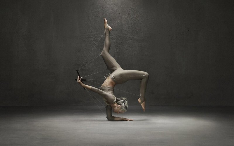 Acrobat with puppet strings