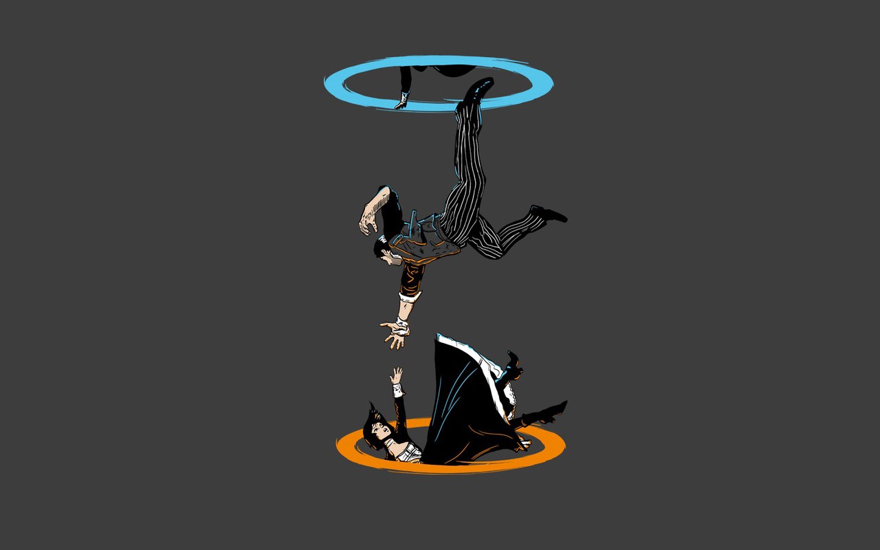 Acrobatic combat scene