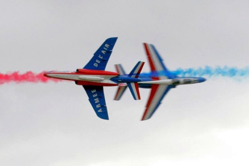 Acrobatic jets in formation
