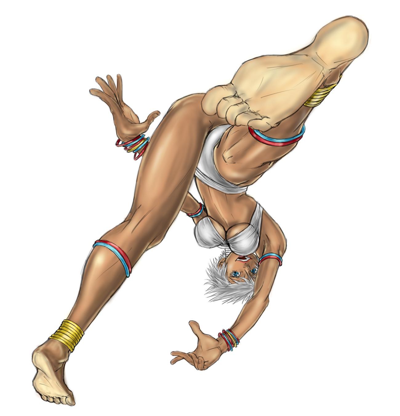 acrobatic martial artist