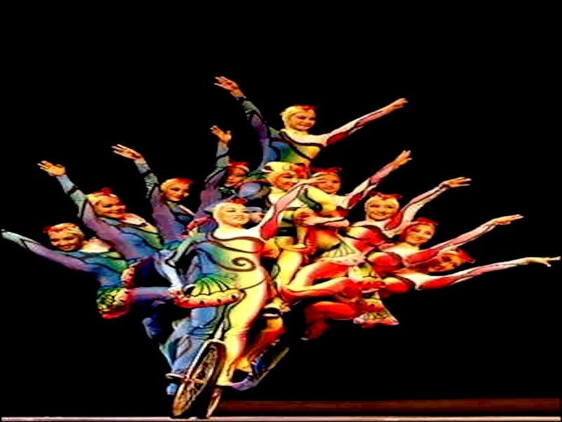 Acrobatic Performers on Bicycle