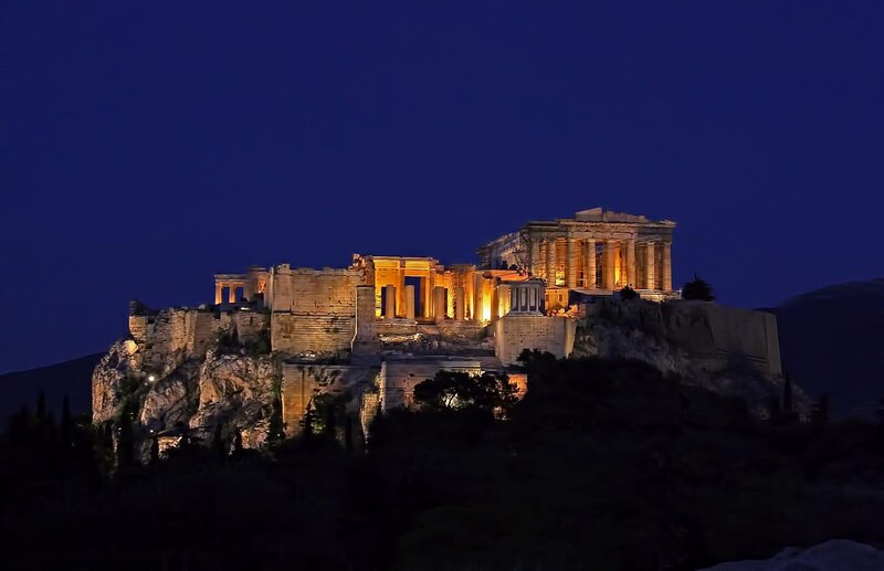 Acropolis of Athens — Blue