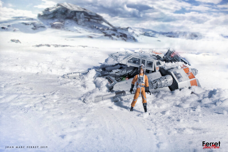 Action Figure in Snow — White
