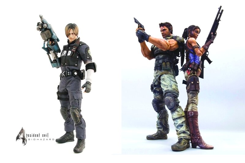 Action Figures in Combat Gear — White