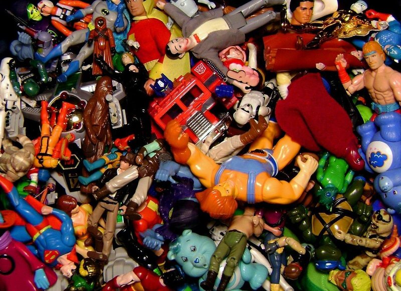 Action Figures in Pile
