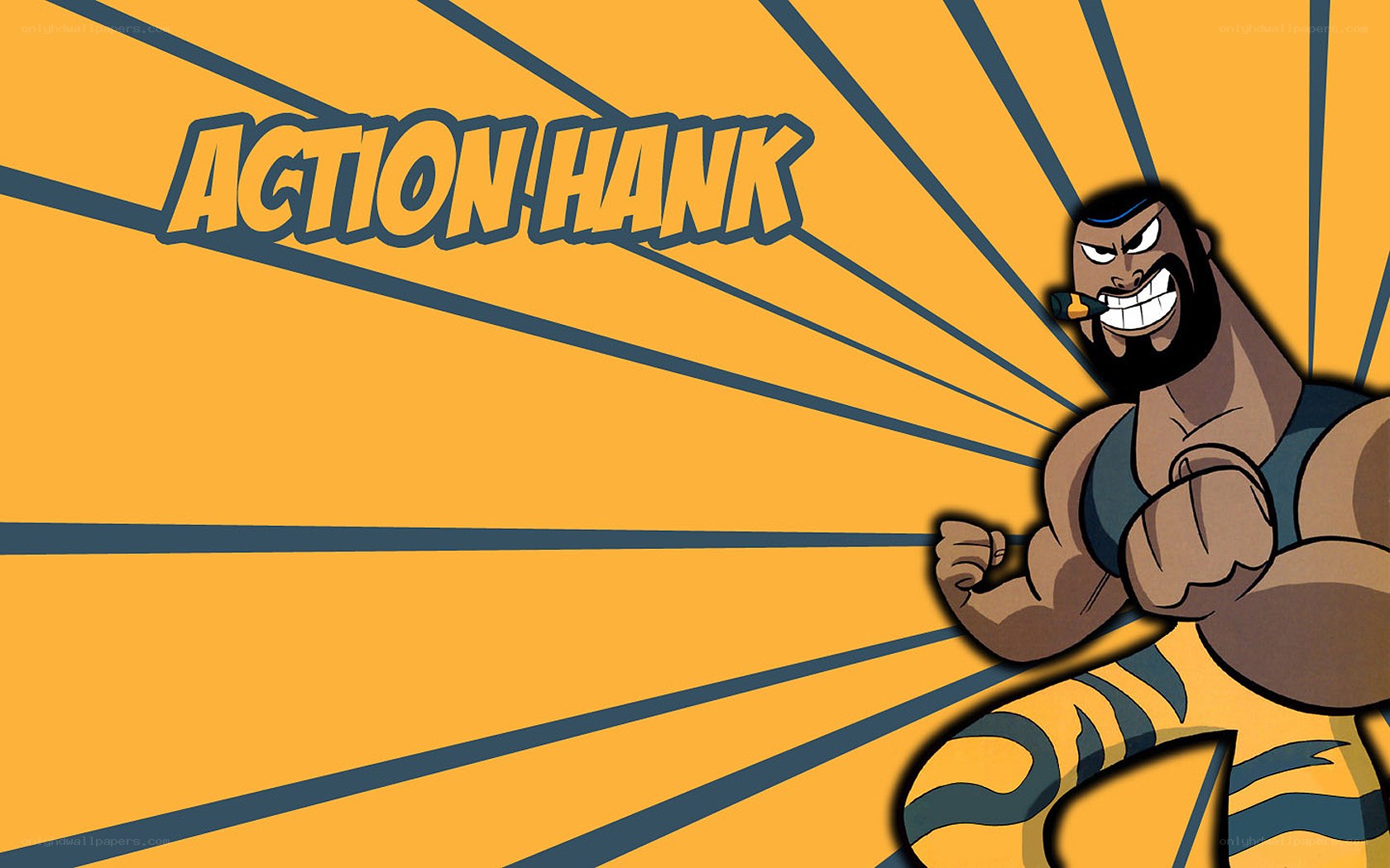 Action Hank character art