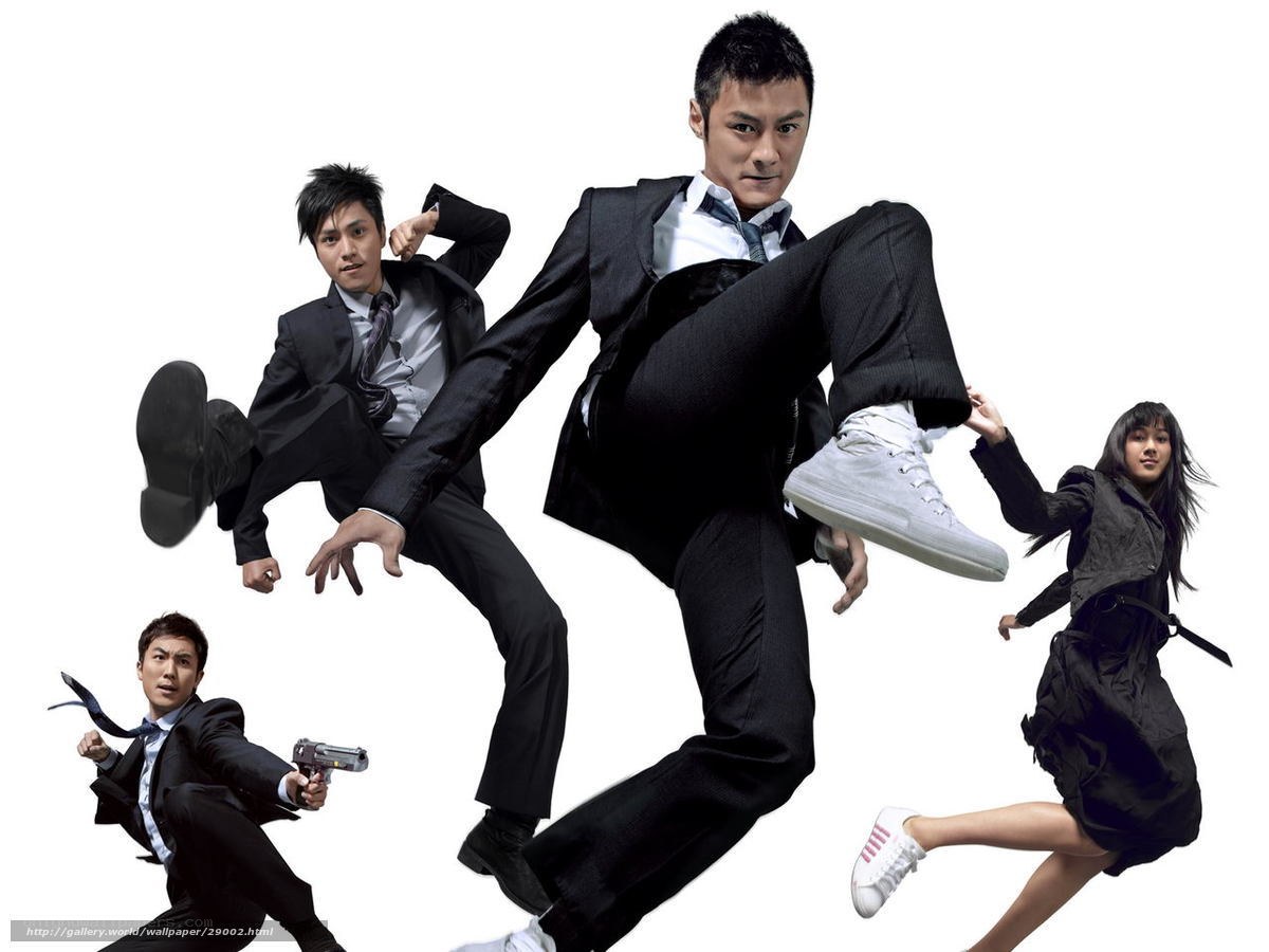 action movie characters in motion