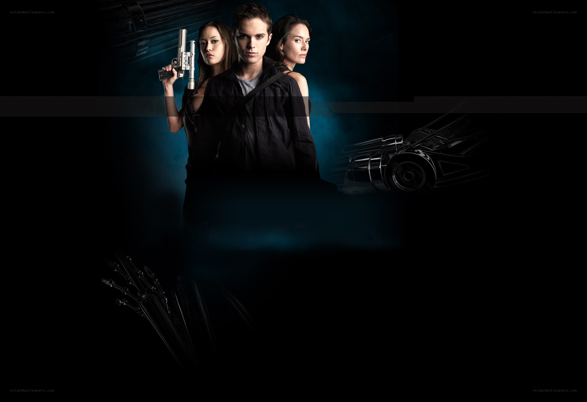 action movie poster with characters