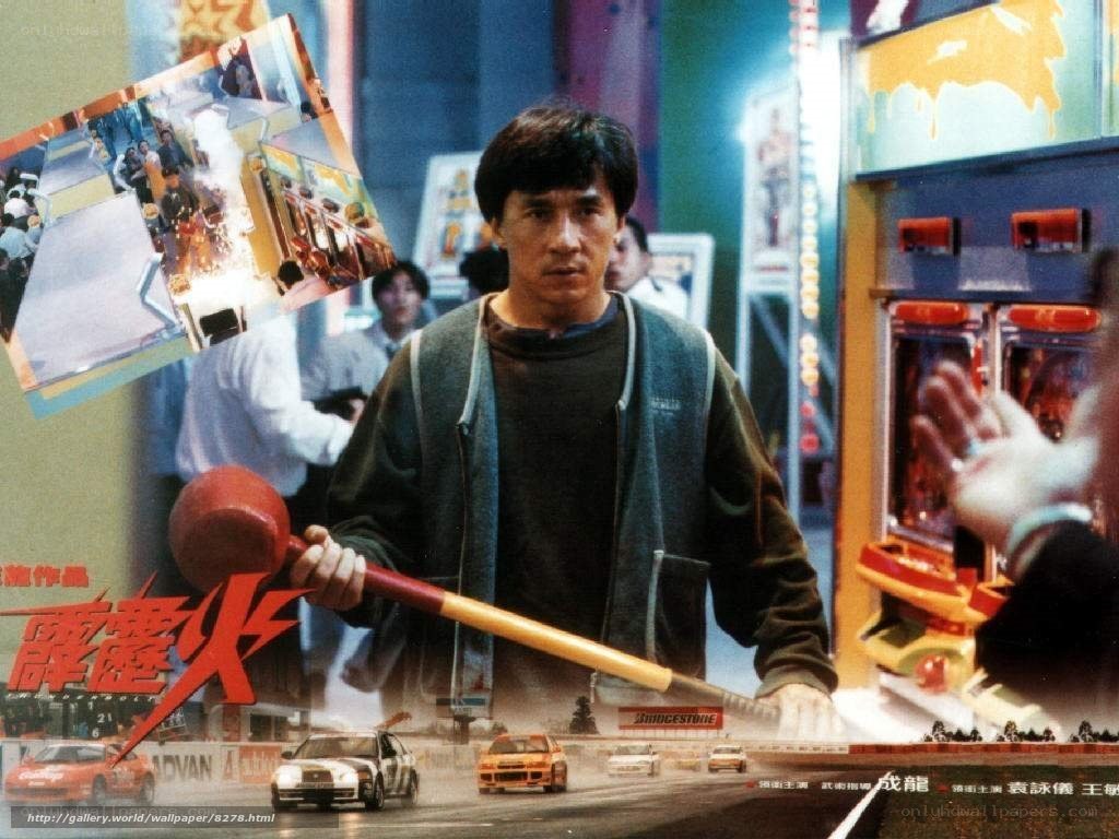 Action movie poster with hammer