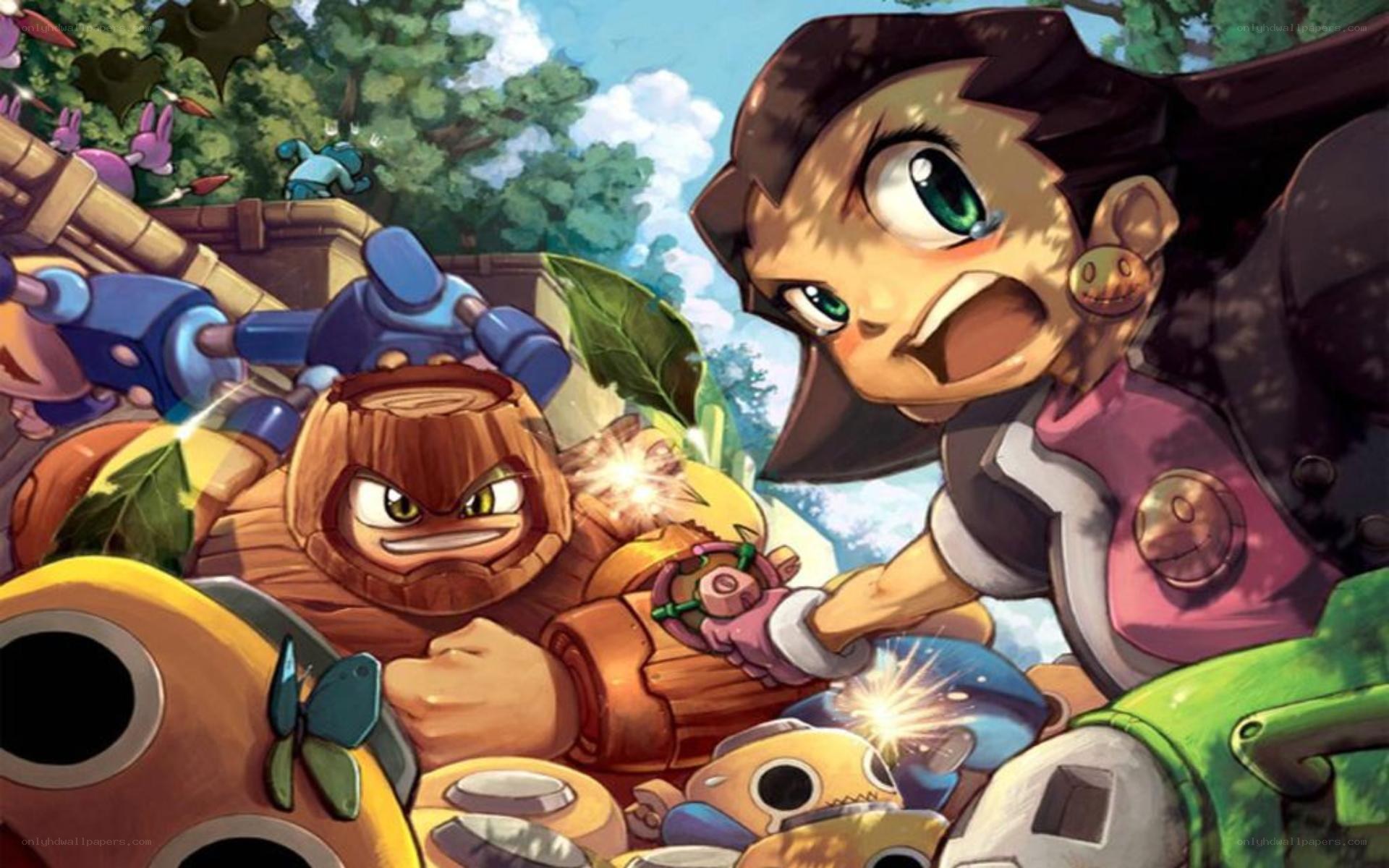 action-packed game scene