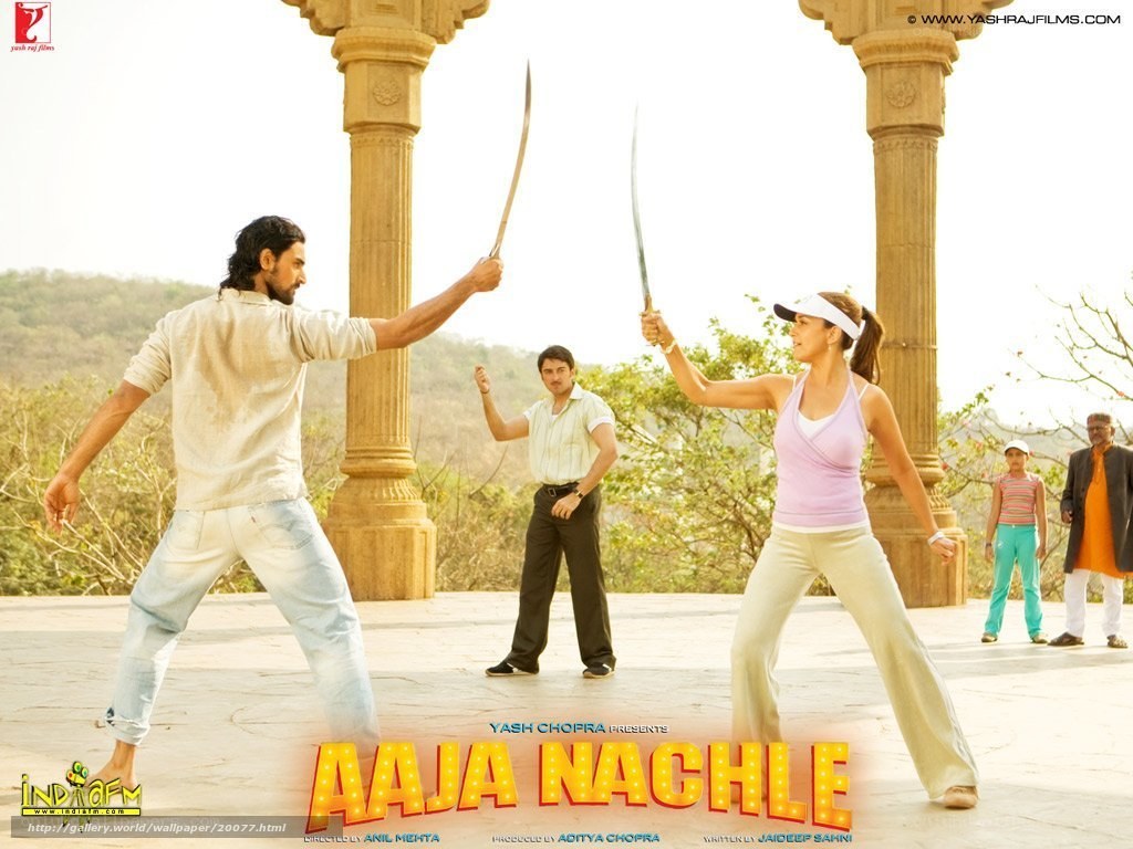 Action scene from Aaja Nachle