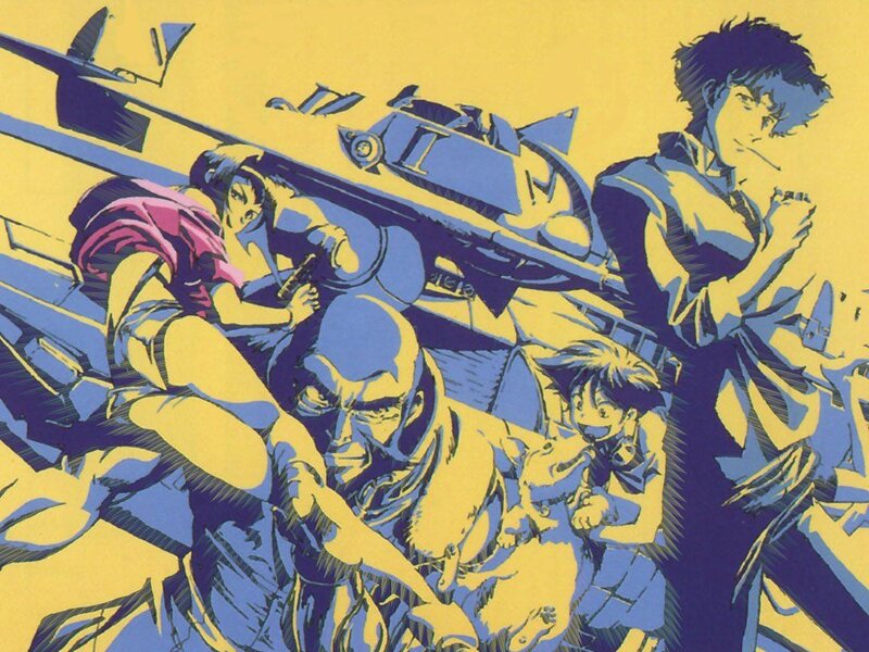 Action scene from anime