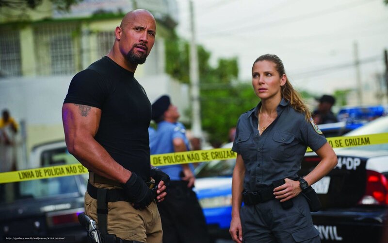 Action scene with police officers