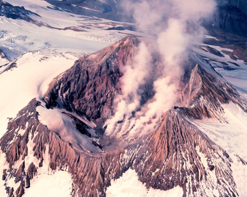 Active volcanic eruption