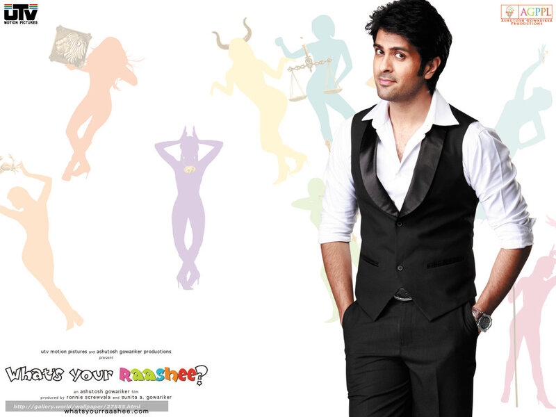 Actor in formal wear with silhouettes