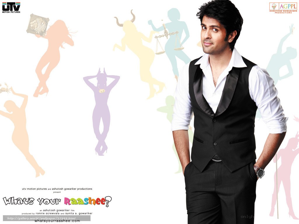 Actor in formal wear with silhouettes
