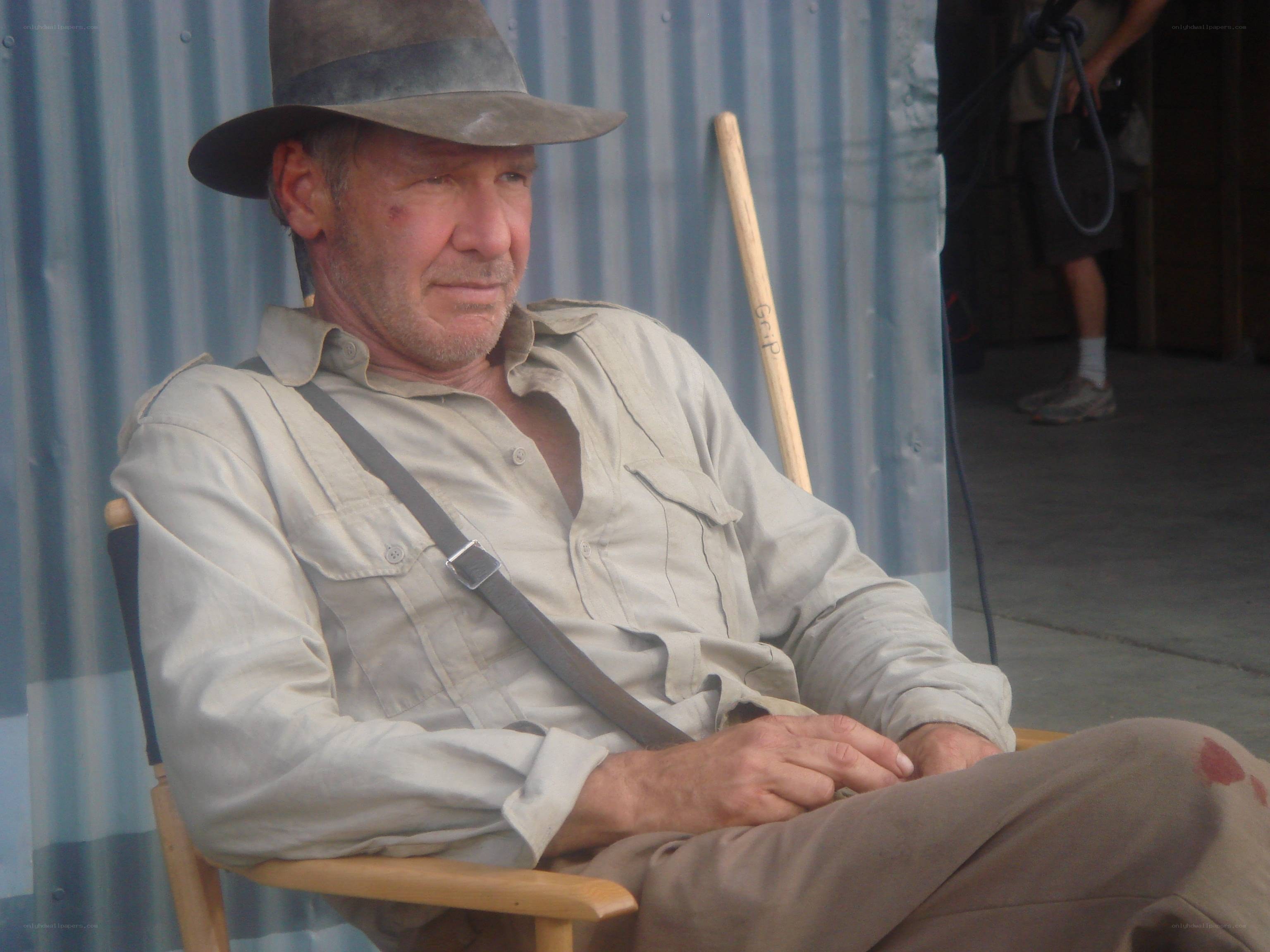 Actor in Indiana Jones costume
