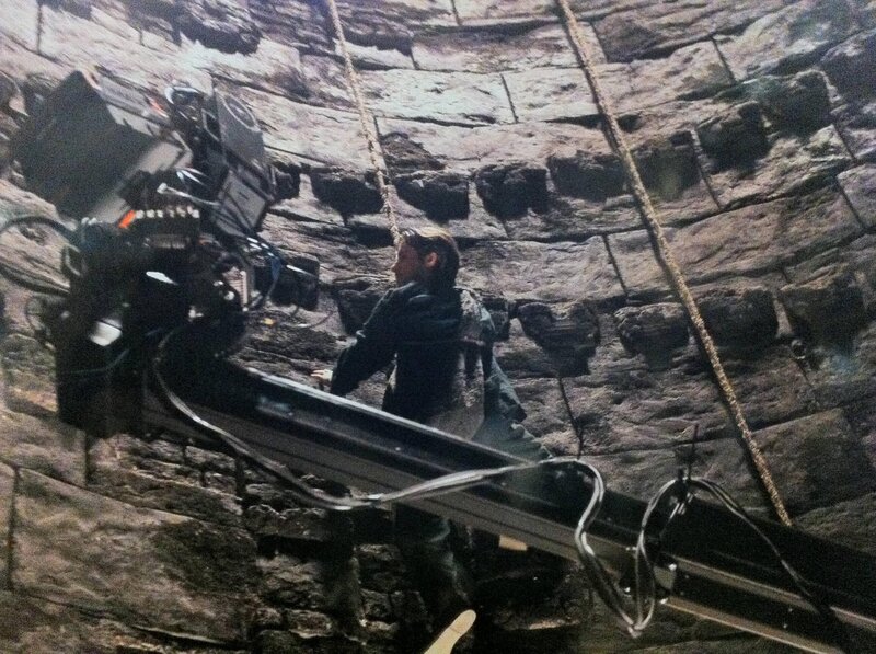 Actor on Film Set — Gray