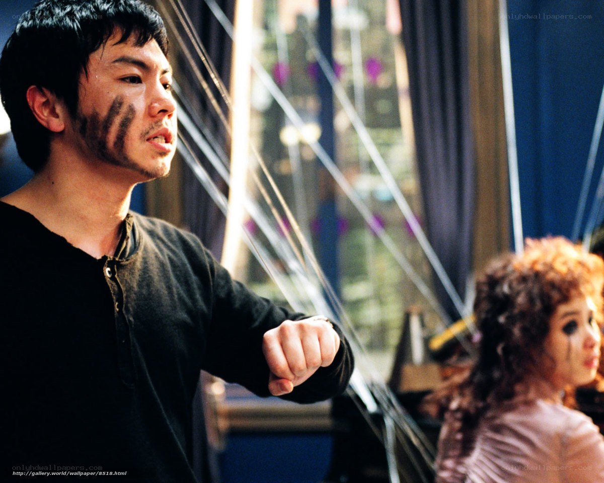 actor with face paint in scene
