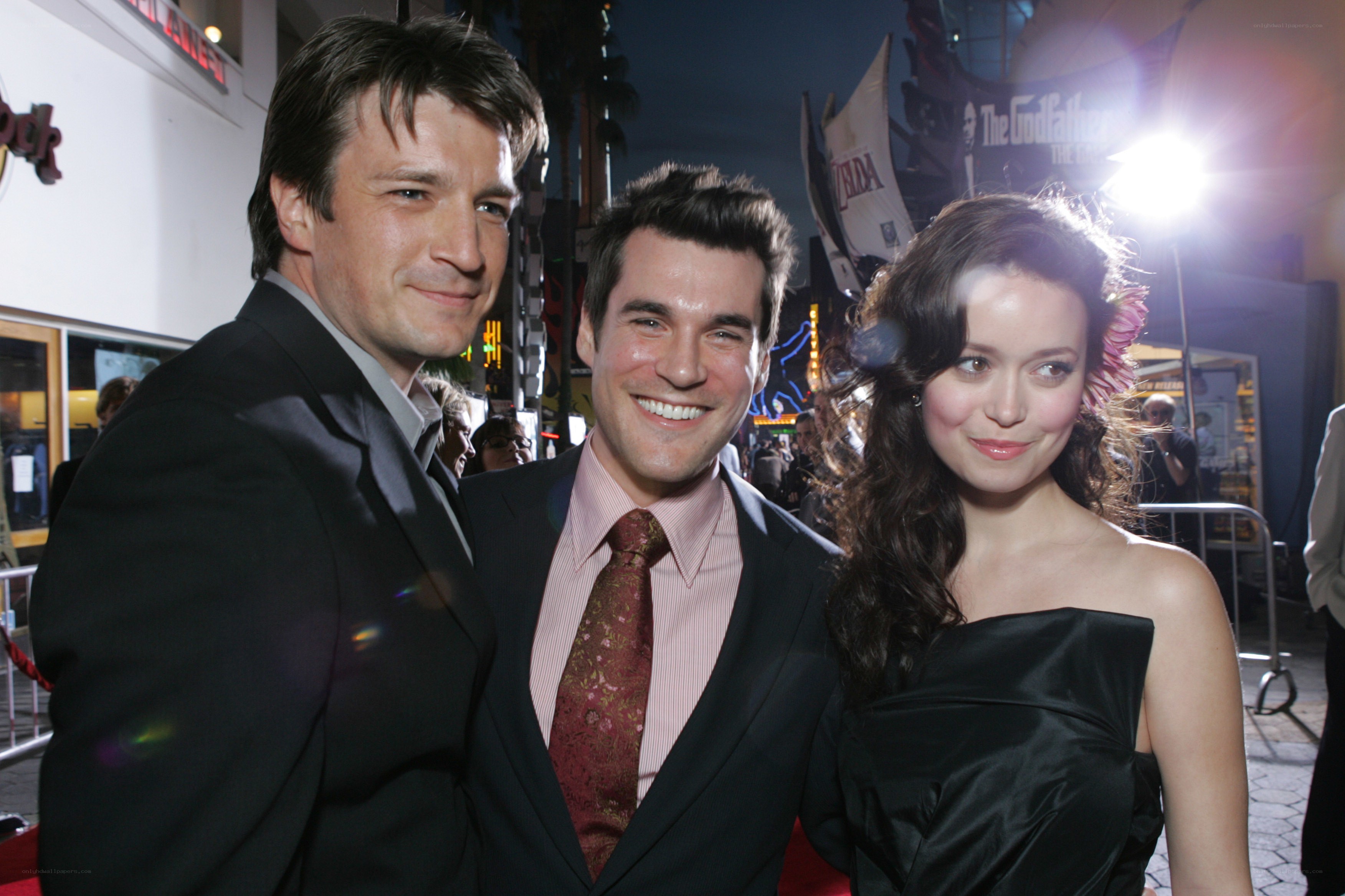 Actors at a red carpet event