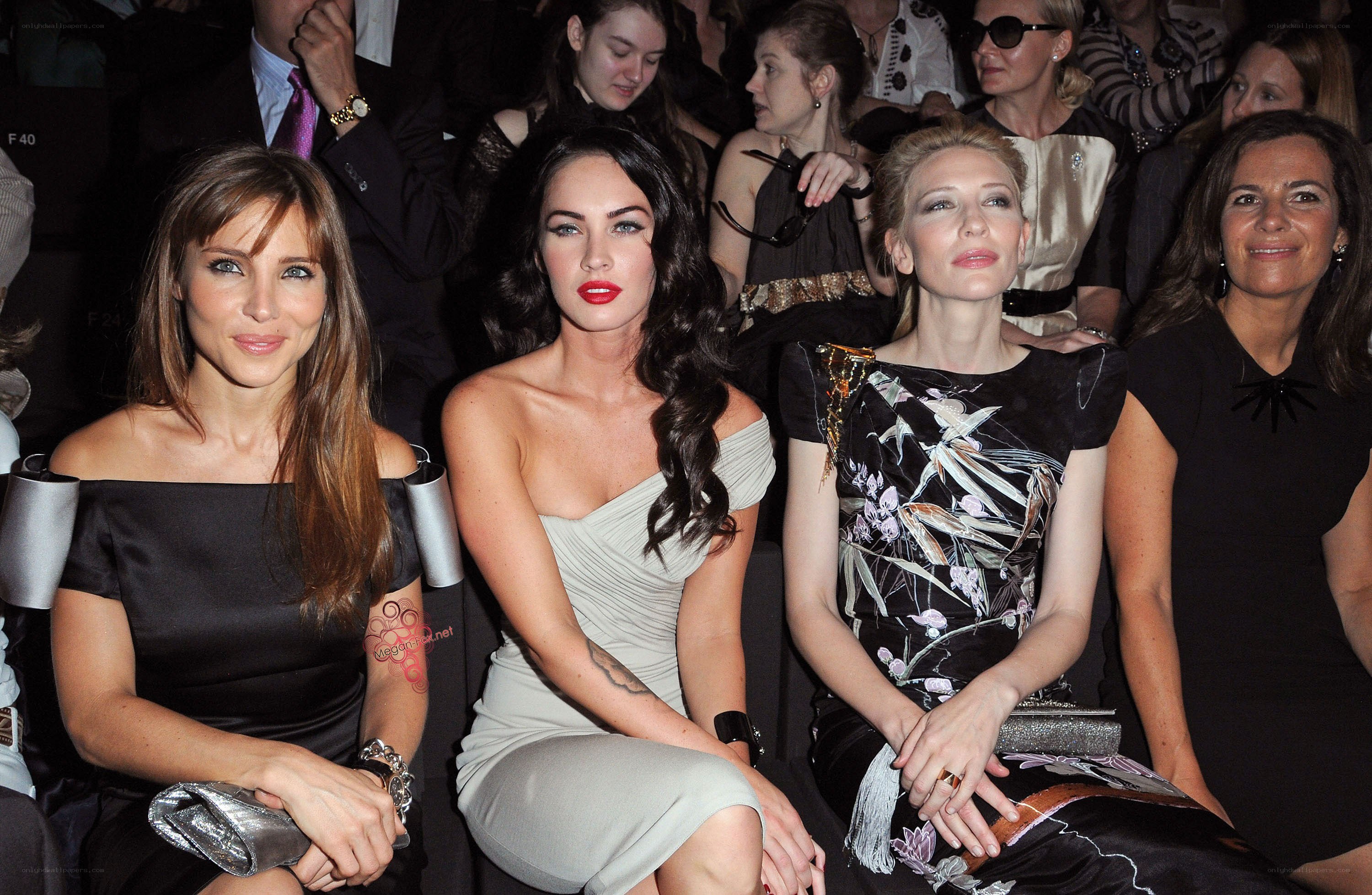 Actors at fashion show
