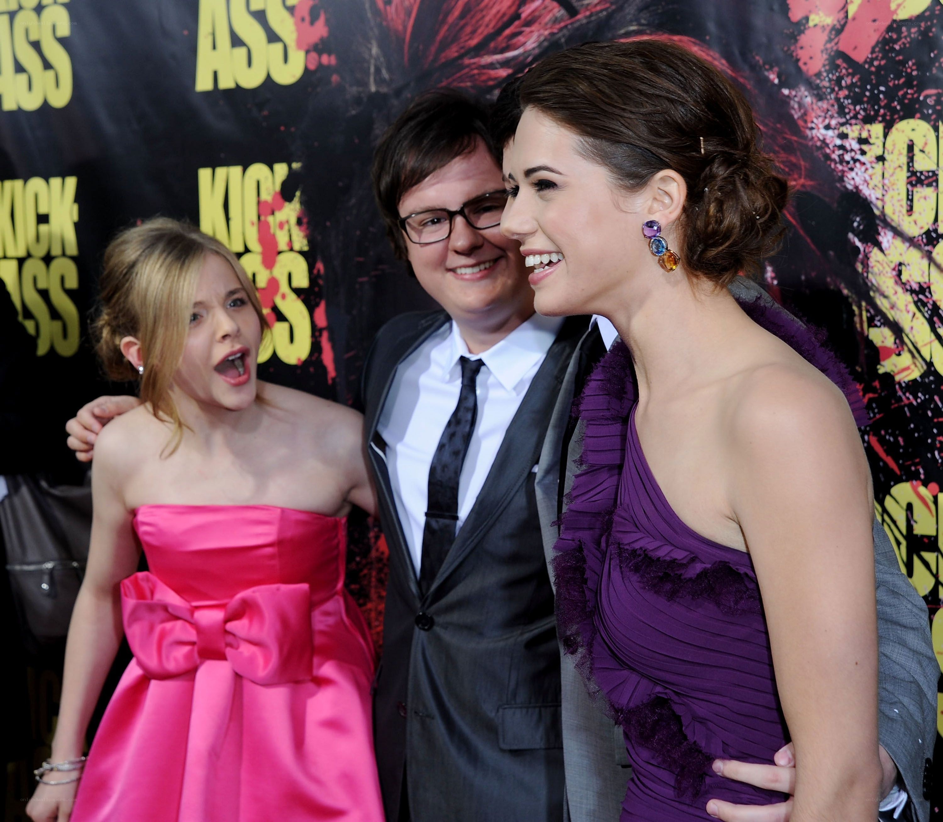 Actors at Kick-Ass premiere