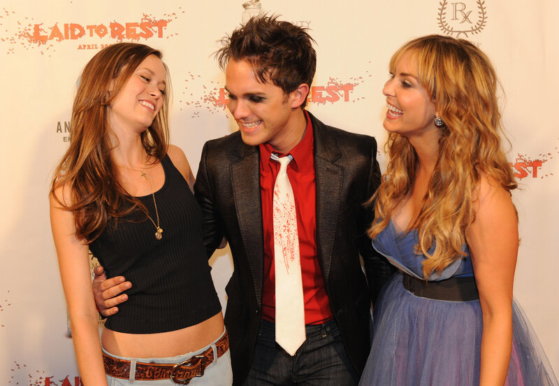 Actors at Laid to Rest premiere