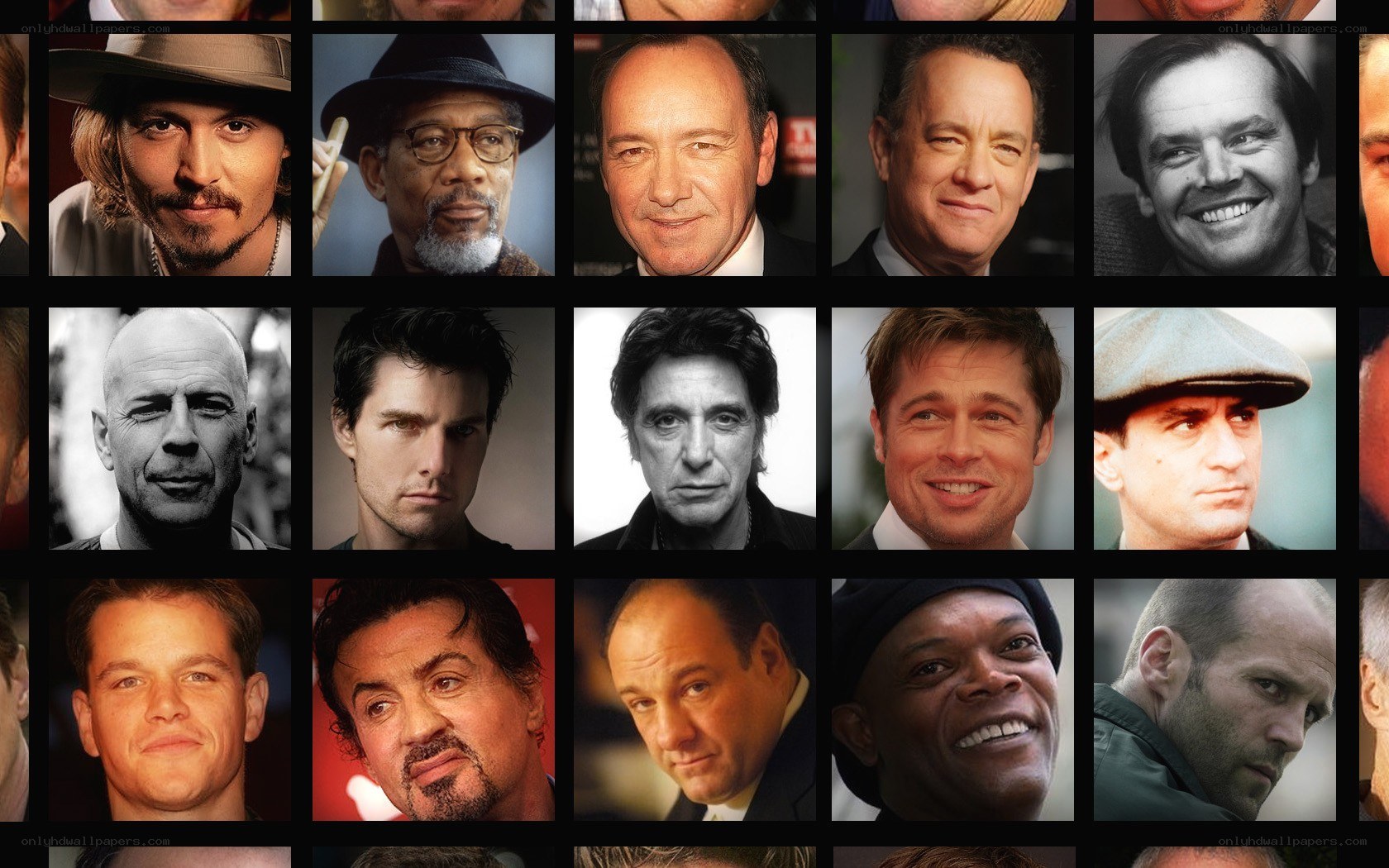 actors collage portrait