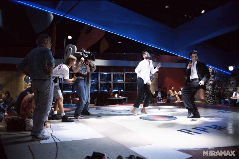 Actors Dancing on Set