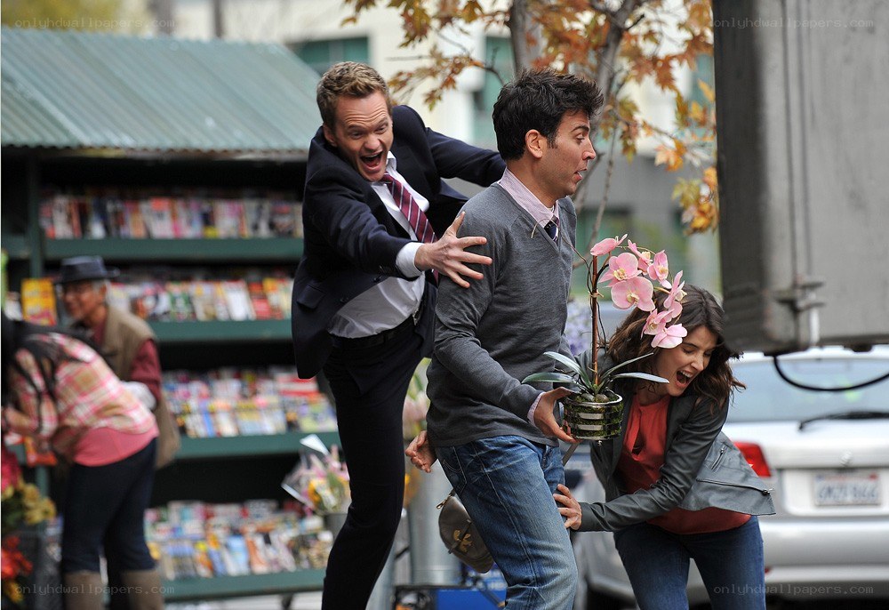 Actors in a chaotic scene