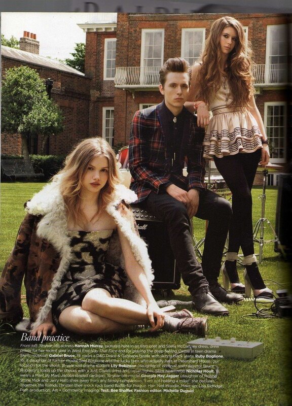 Actors in a magazine photoshoot