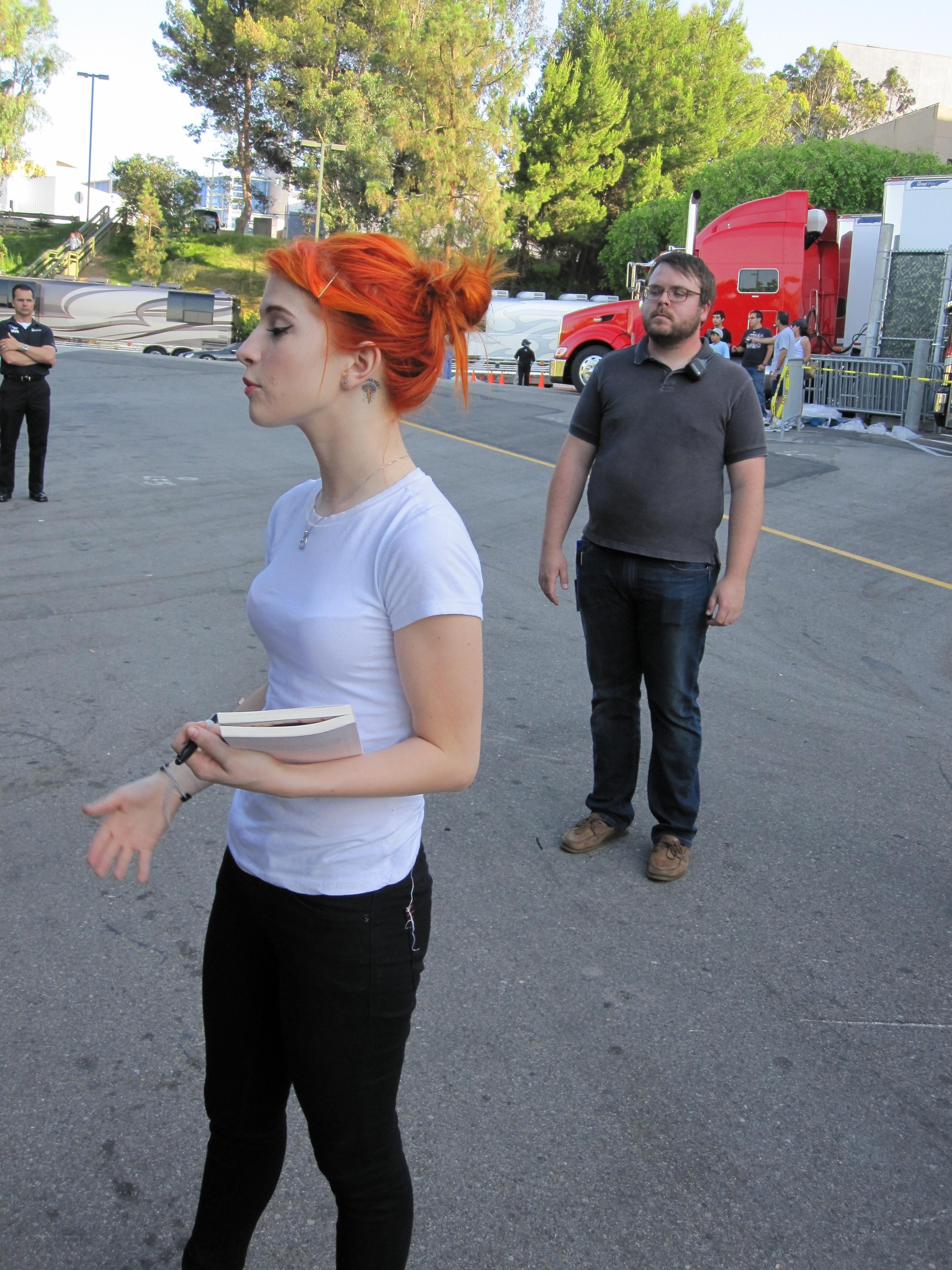 Actors on a film set