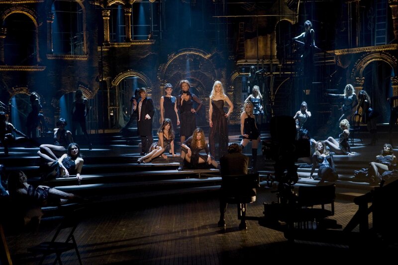 Actors on a Stage Set