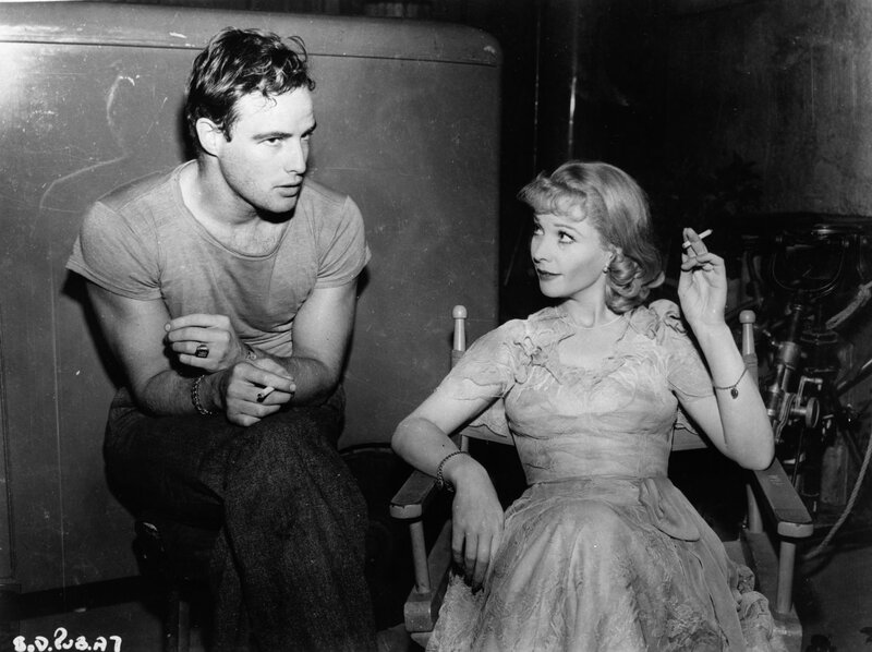 Actors on film set