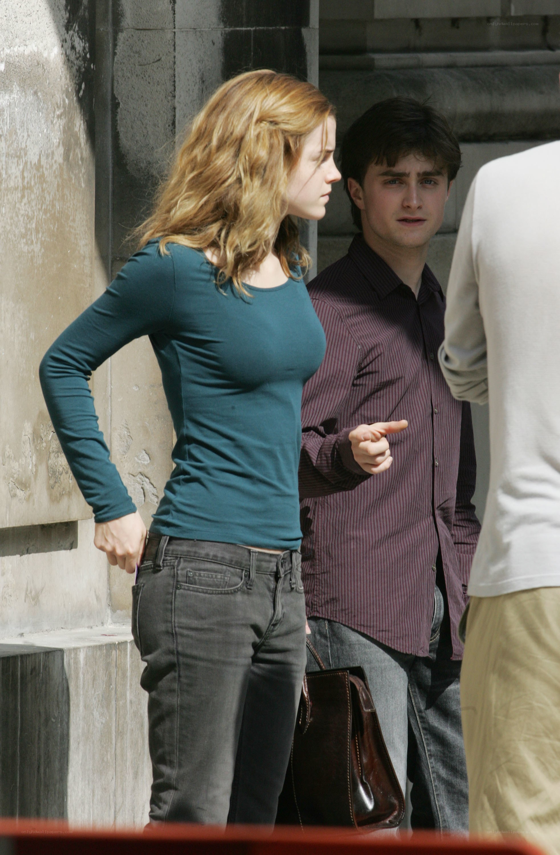 actors on film set
