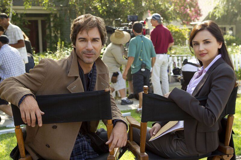 Actors on Film Set — Brown, Calm, Afternoon