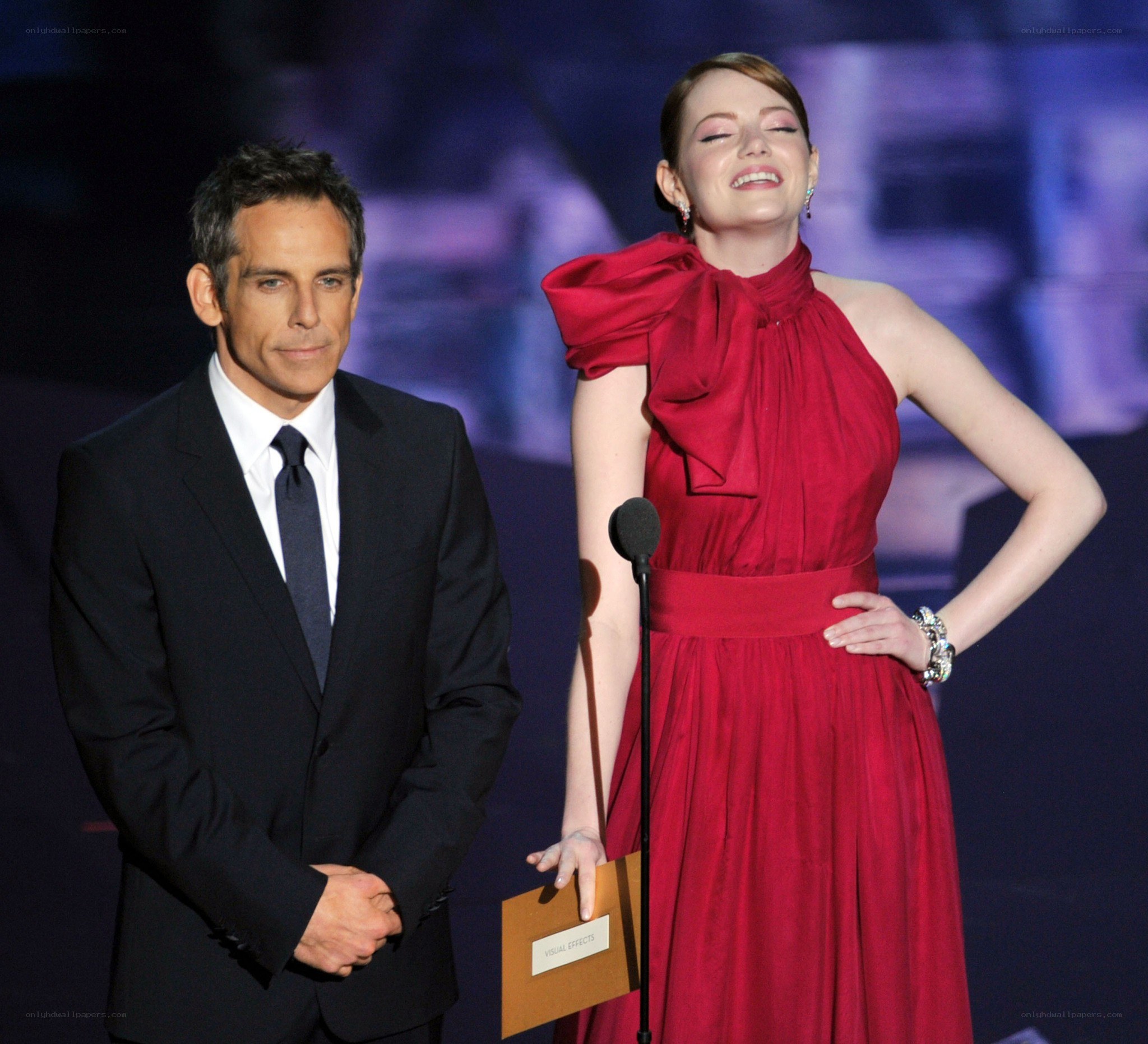 Actors on stage at awards