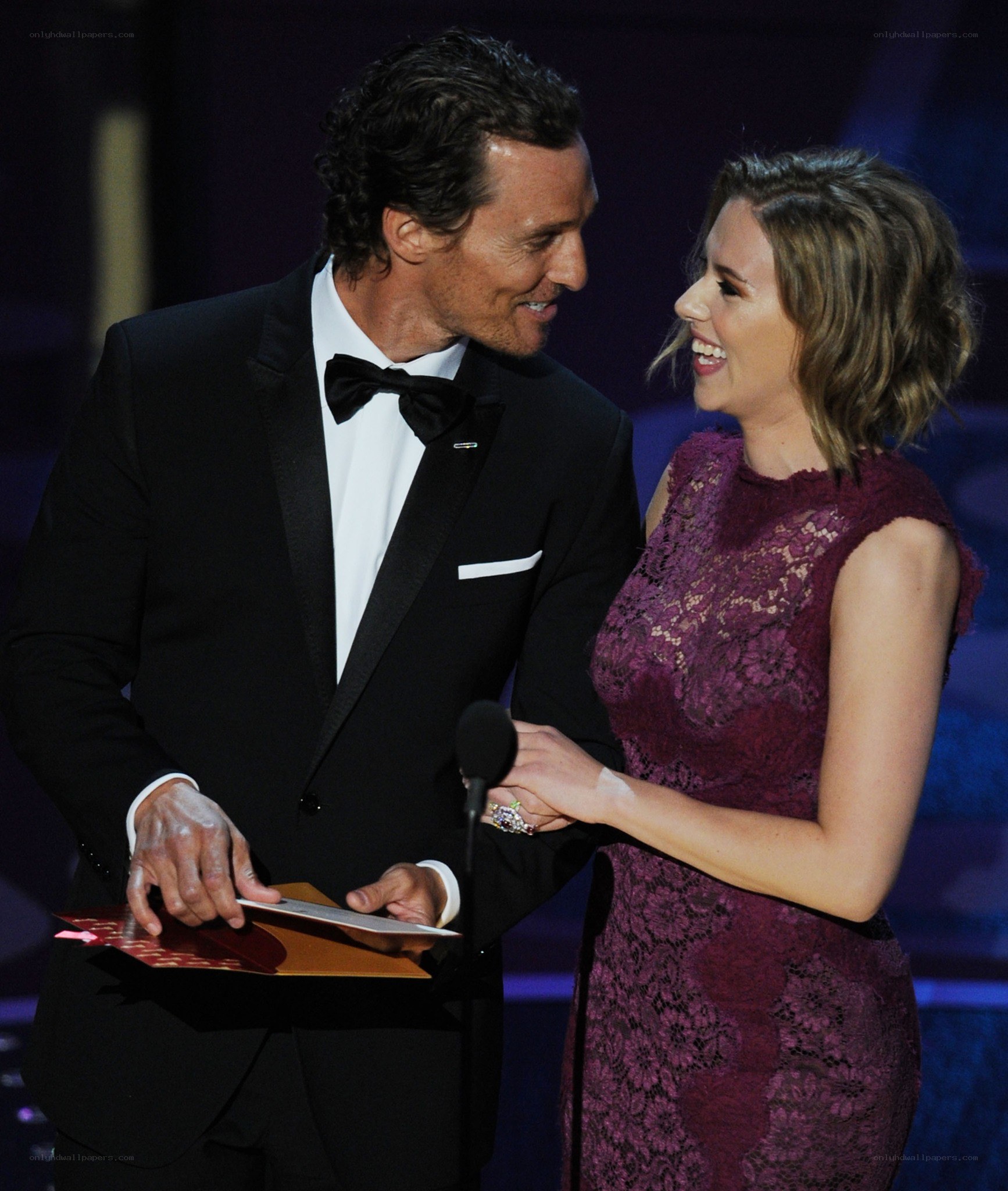 Actors on stage at awards