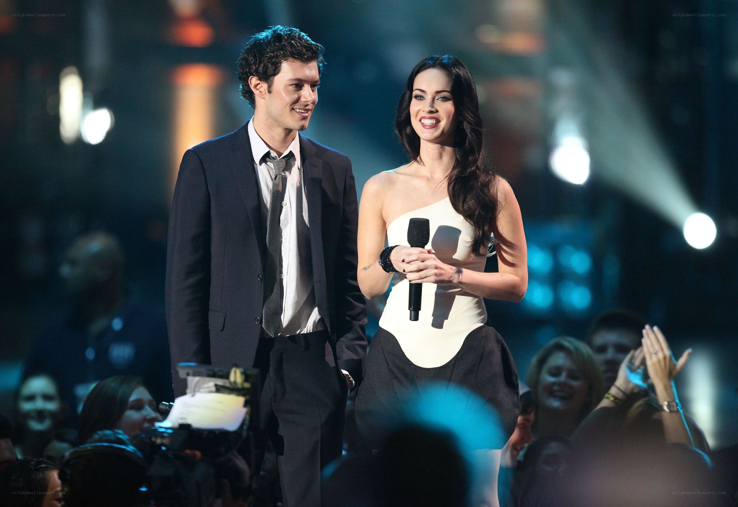 Actors on stage at awards show