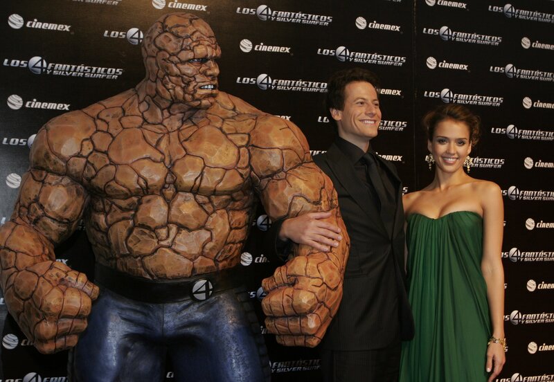 Actors with Rock Monster