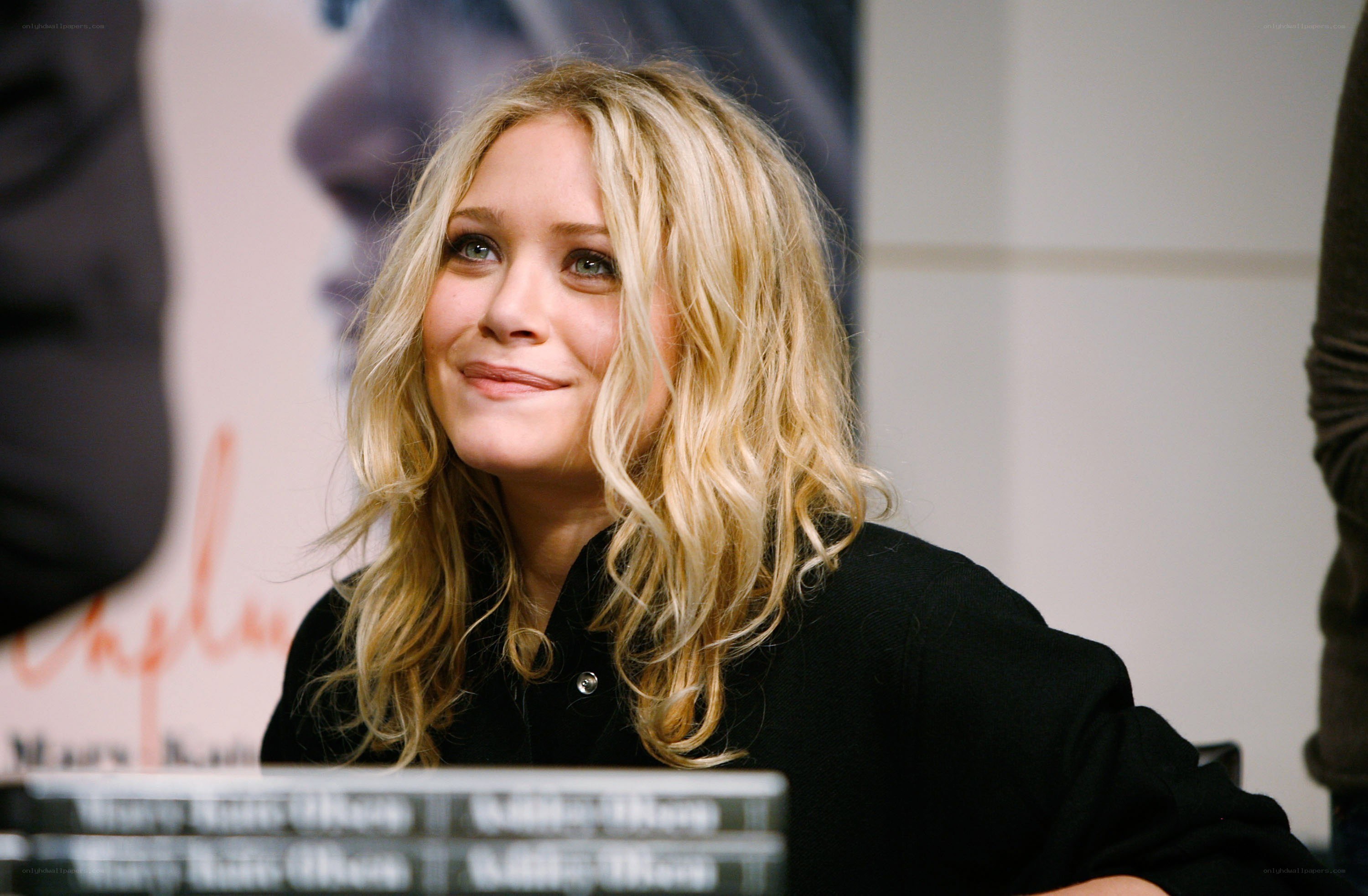 Actress at book signing event