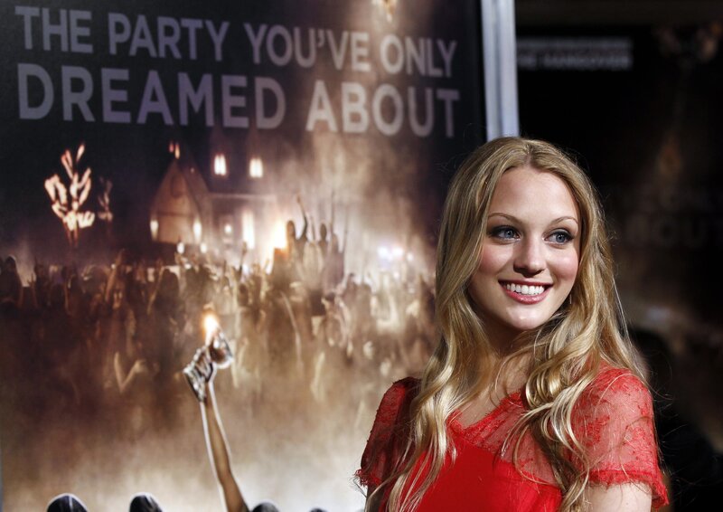 actress at movie premiere