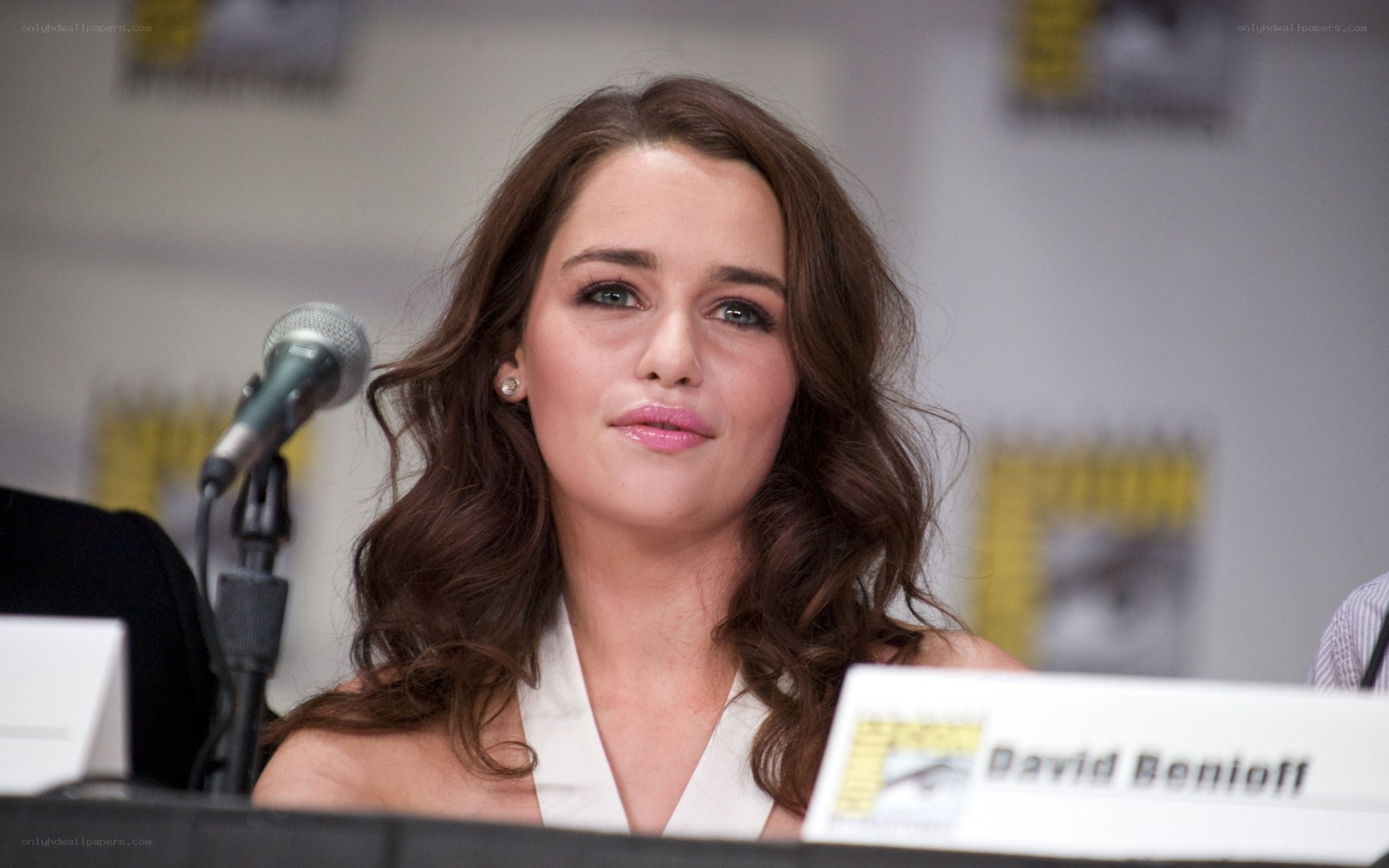 actress at panel discussion