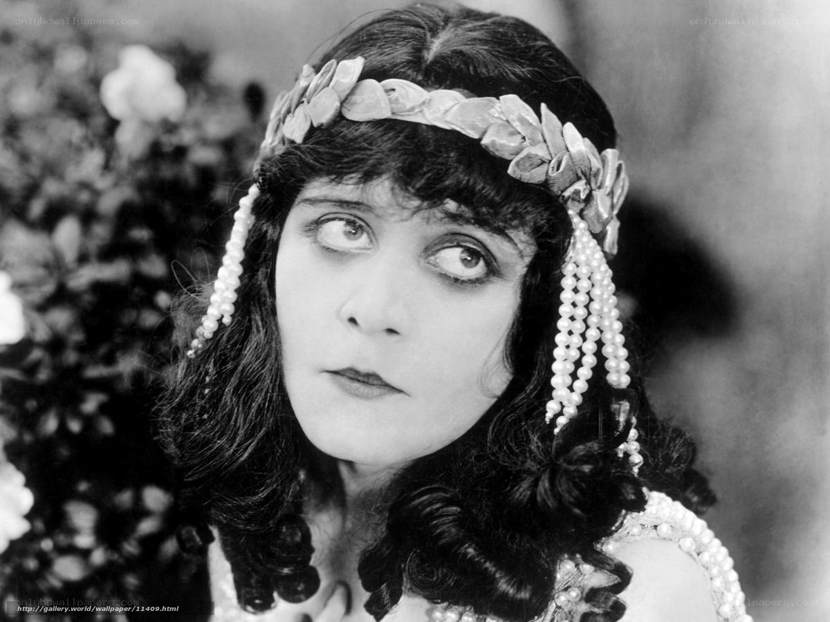 Actress in ancient headpiece