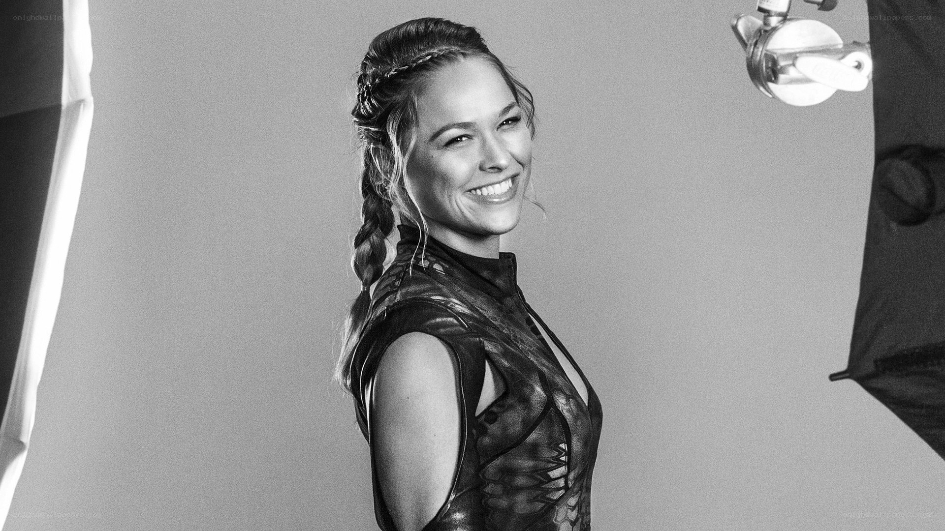 actress in costume smiling