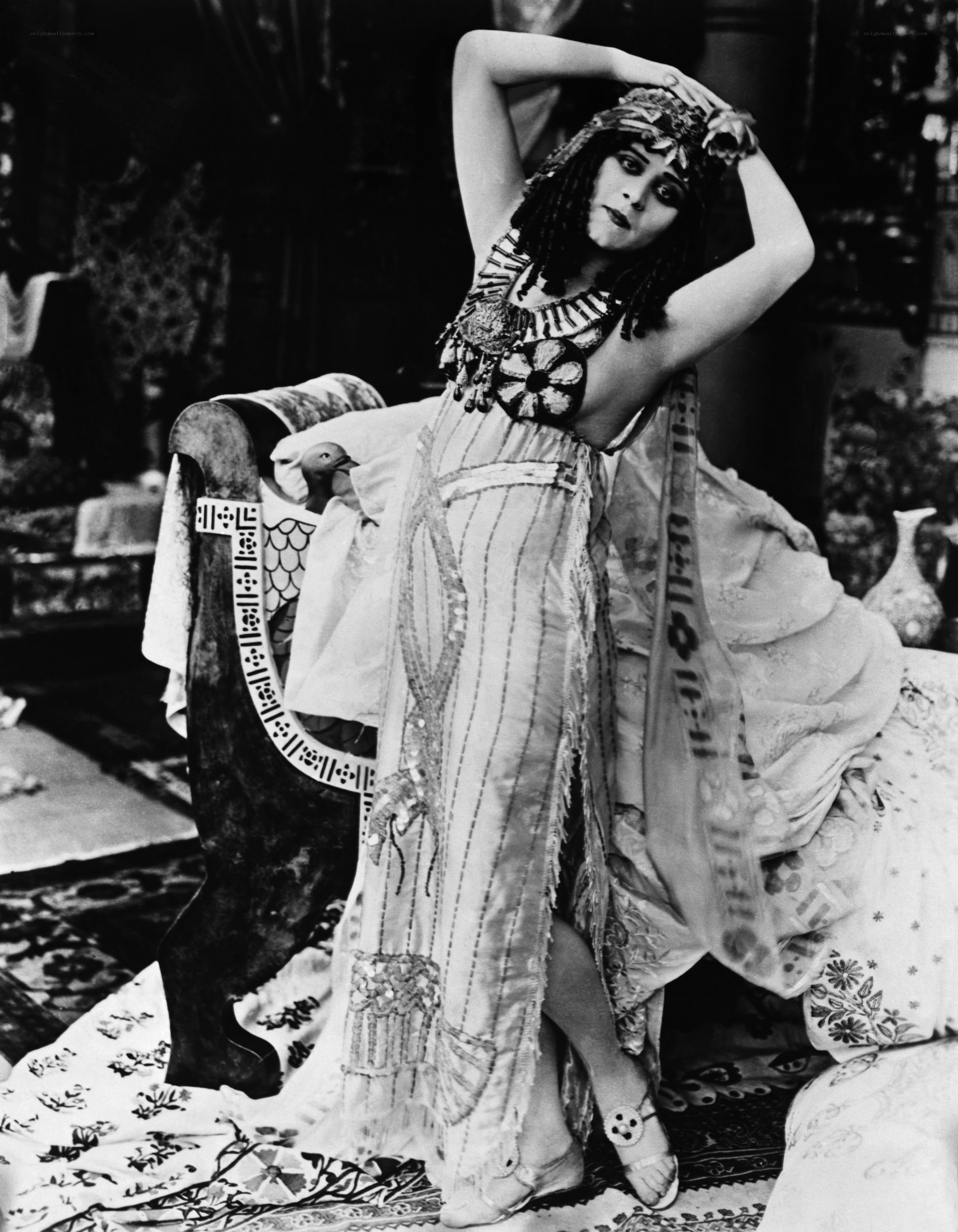 Actress in Egyptian costume